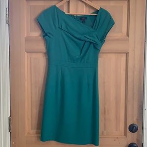 J Crew asymmetrical neckline cocktail dress